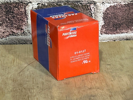 24 V, 50/60 Hz, 40 Amps 3 Pole Contactor