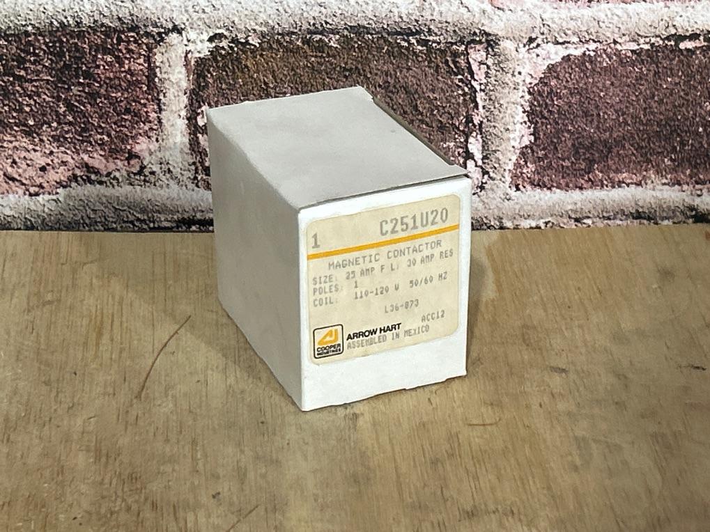 110/120 V, 50/60 Hz, 25 Amps 1 Pole Contactor