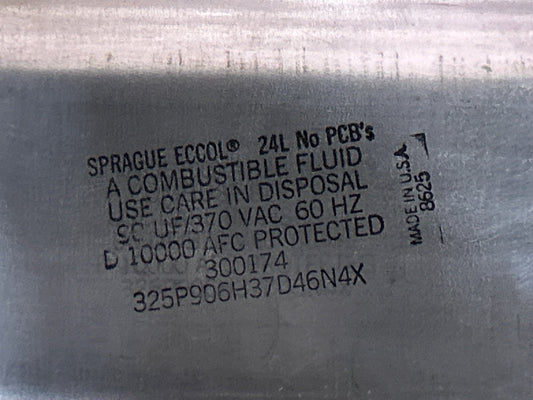 370 Vac, 90MFD 50/60 Hz, Oval Capacitor