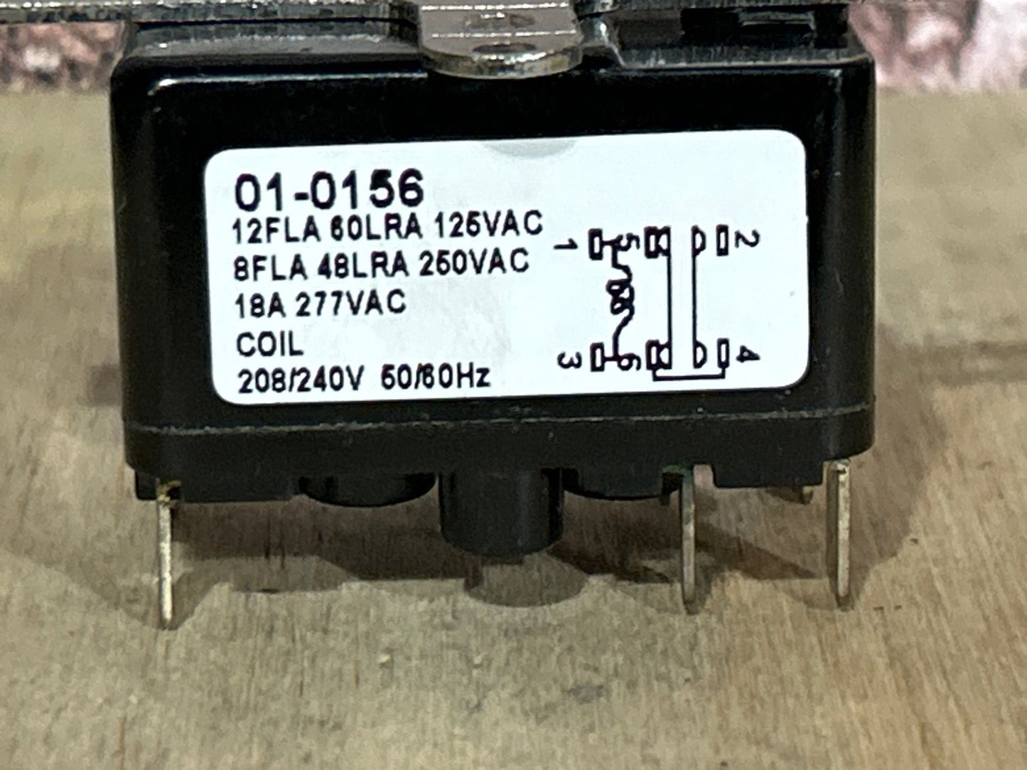 208/240 V, 50/60 Hz, 18 Amps, Relay