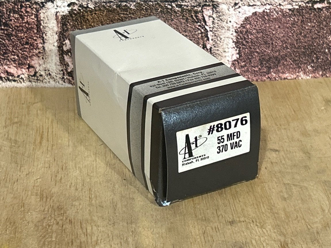 370 Vac, 55MFD 50/60 Hz, Oval Capacitor