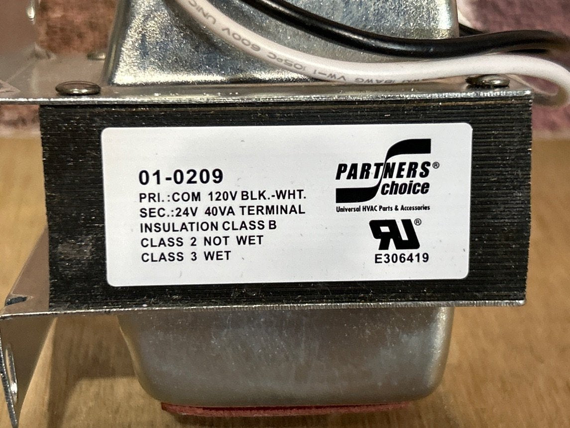 120/24 V, 50/60 Hz, 40VA Transformer