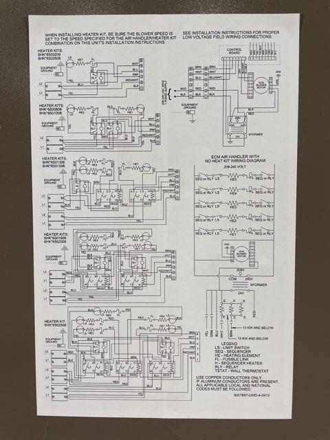 3.5 Ton AC/HP ECM Communicating Multiposition Air Handler 208-230/60/1 R-410A CFM 1385