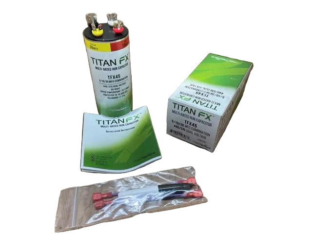 370/440 Vac, 45 MFD (5/10/30), 50/60 Hz, Multi-Rated Round Capacitor
