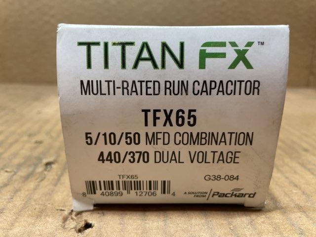 370/440 Vac, 65 MFD (5/10/50), 50/60 Hz, Multi-Rated Round Capacitor