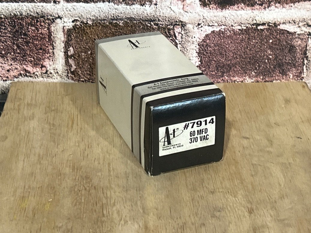 370 Vac, 60MFD 50/60 Hz, Round Capacitor