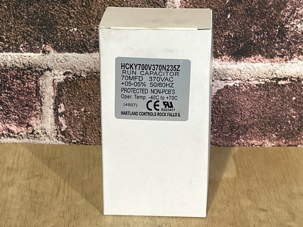 370 Vac, 70MFD 50/60 Hz, Oval Capacitor
