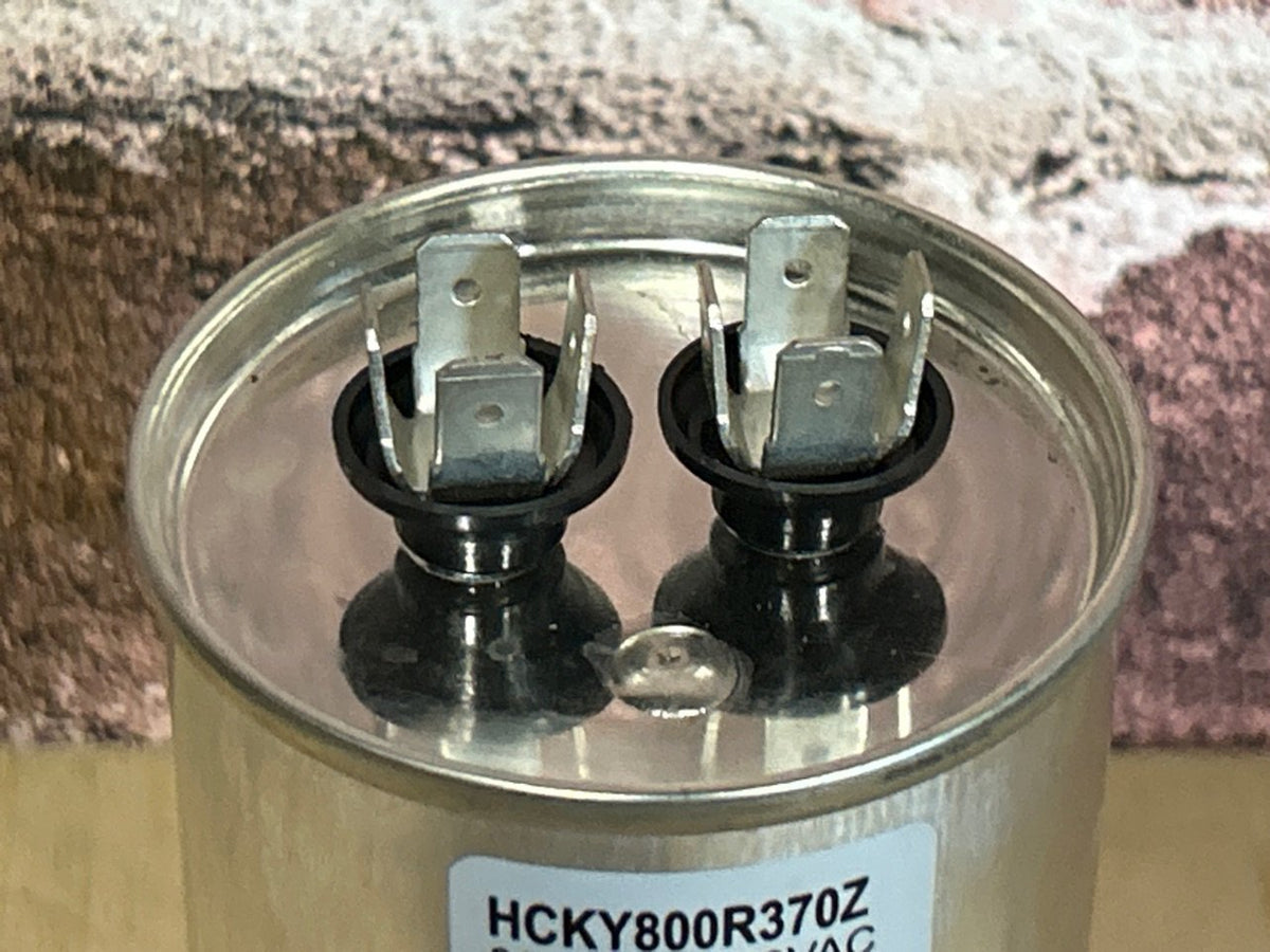 370 Vac, 80MFD 50/60 Hz, Round Capacitor