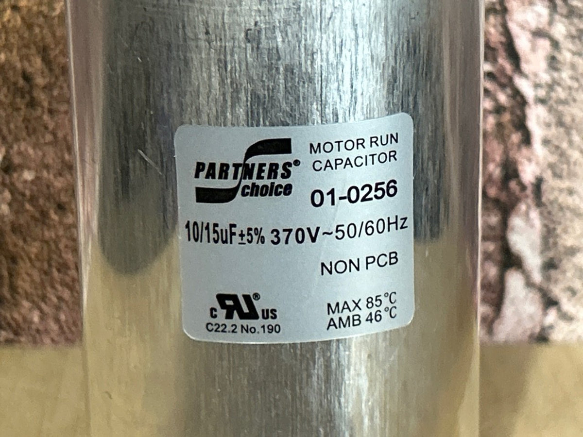 370 Vac, 15+10MFD 50/60 Hz, Round Capacitor