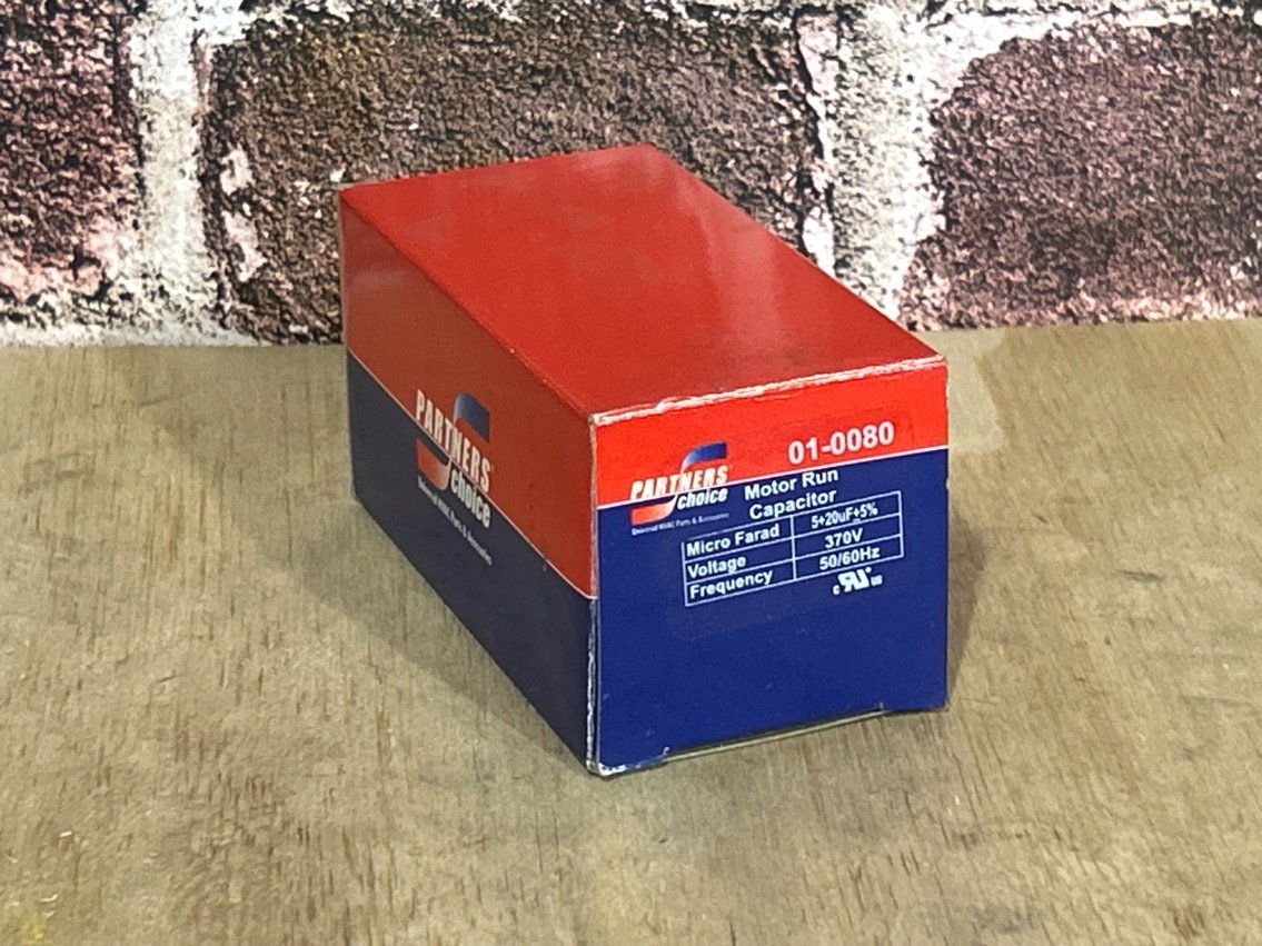 370 Vac, 20+5MFD 50/60 Hz, Round Capacitor