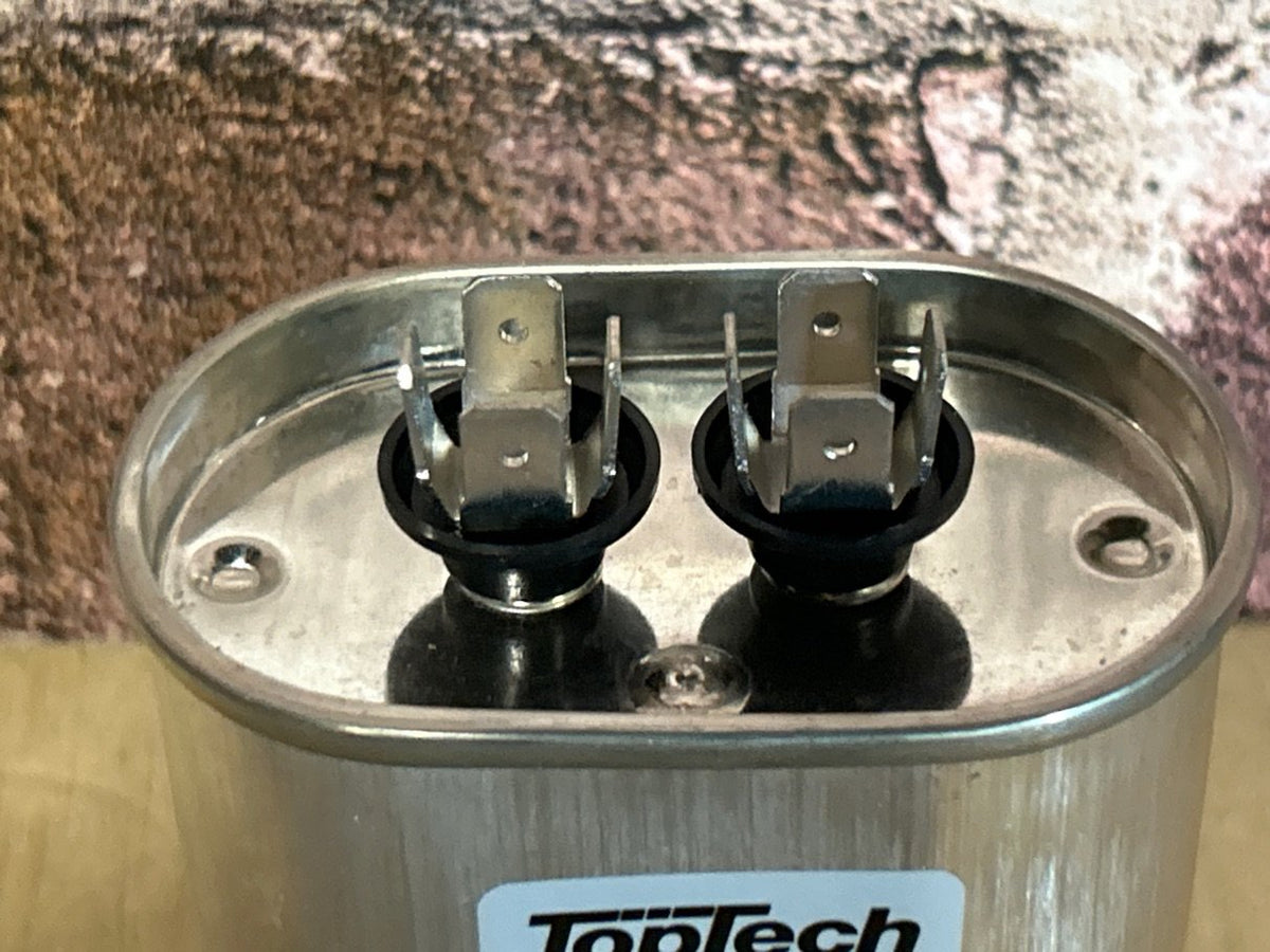 370 Vac, 25MFD 50/60 Hz, Oval Capacitor