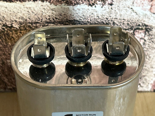 370 Vac, 20+5MFD 50/60 Hz, Oval Capacitor