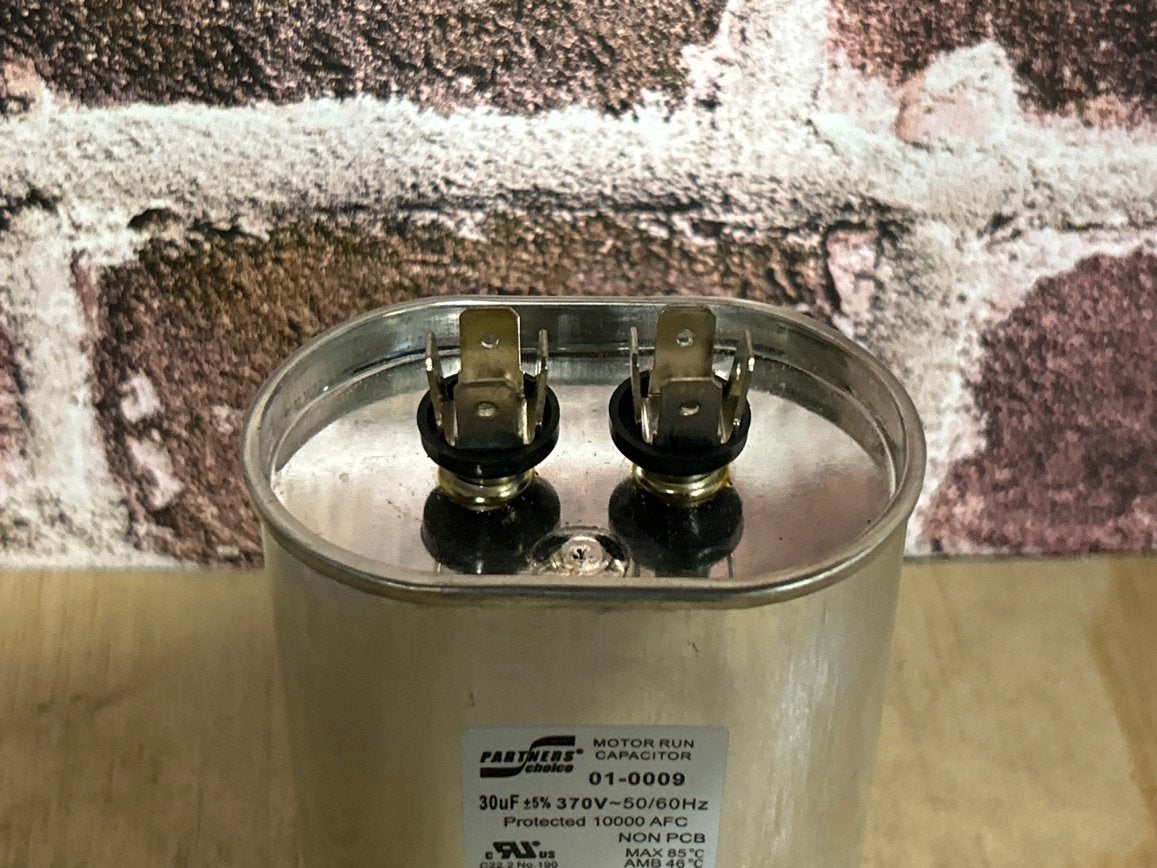 370 Vac, 30MFD 50/60 Hz, Oval Capacitor