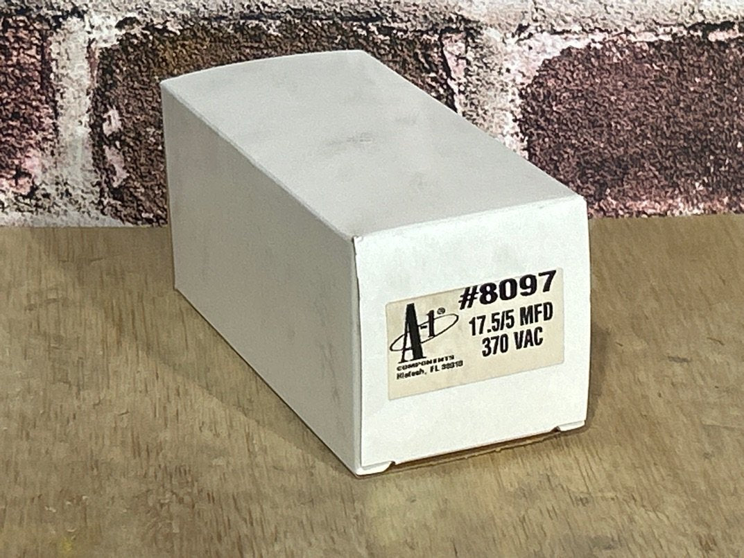 370 Vac, 17.5+5MFD 50/60 Hz, Round Capacitor