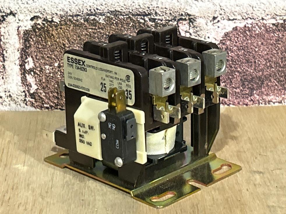 24 V, 50/60 Hz, 25 Amps 3 Pole Contactor