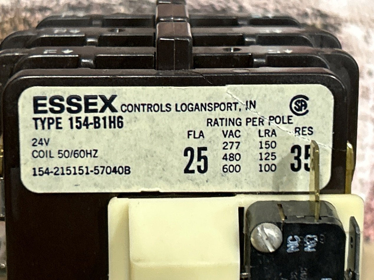 24 V, 50/60 Hz, 25 Amps 3 Pole Contactor