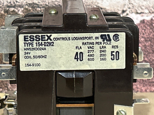 24 V, 50/60 Hz, 40 Amps 2 Pole Contactor