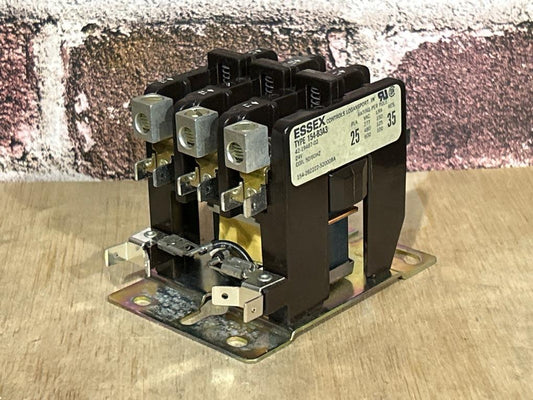 24 V, 50/60 Hz, 25 Amps 3 Pole Contactor