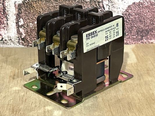 24 V, 50/60 Hz, 25 Amps 3 Pole Contactor