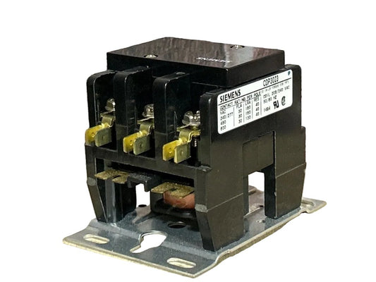 208/240 V, 50/60 Hz, 30 Amps 3 Pole Contactor