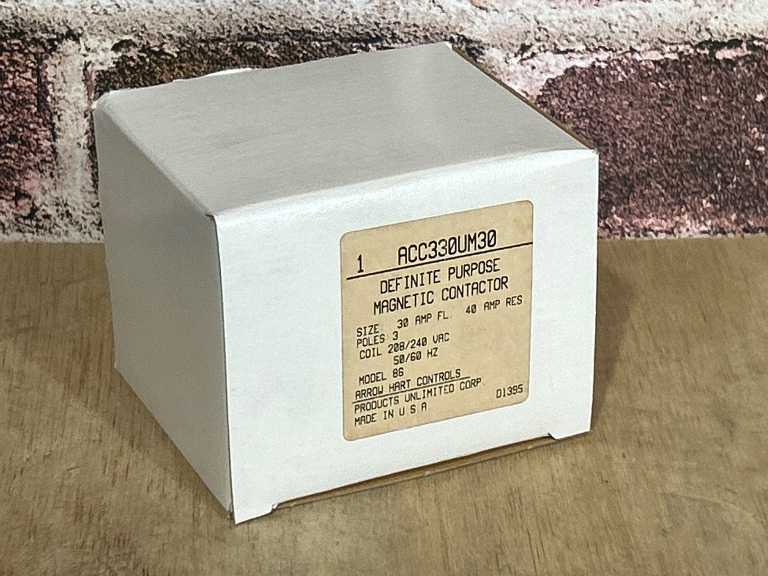 208/240 V, 50/60 Hz, 30 Amps 3 Pole Contactor