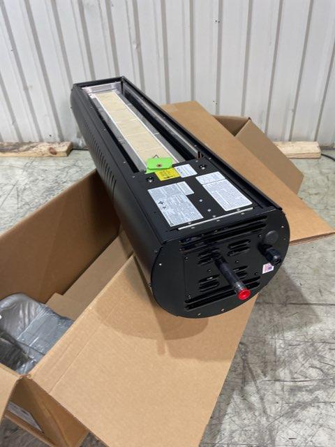 35,000 BTU Two-Stage Black Finished Propane Gas-Fired Infrared Patio Heater, 120/60/1