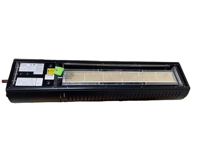 35,000 BTU Two-Stage Black Finished Propane Gas-Fired Infrared Patio Heater, 120/60/1
