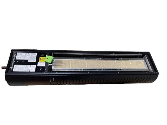 35,000 BTU Two-Stage Black Finished Propane Gas-Fired Infrared Patio Heater, 120/60/1
