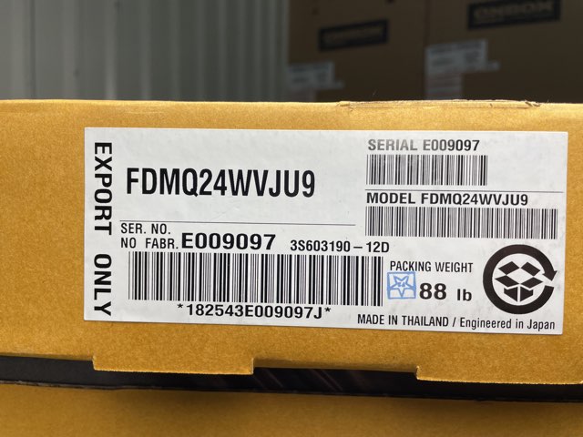 24,000 BTU Single-Zone Indoor Inverter Heat Pump Mini Split Unit, 15.2 SEER2 208-230/60/1 R-410A