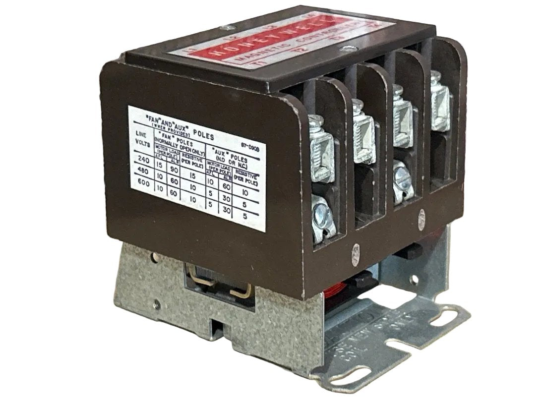 24 V, 50/60 Hz, 40 Amps 4 Pole Contactor