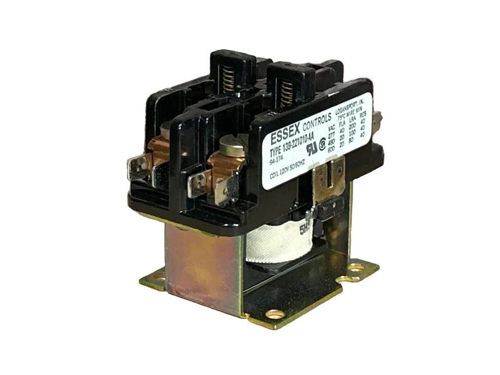 120 V, 50/60 Hz, 40 Amps 2 Pole Contactor