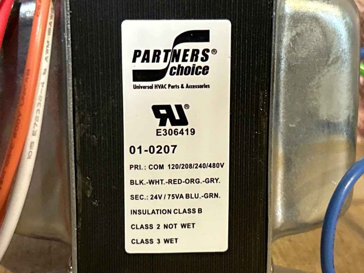 120/208/240/480/24 V, 50/60 Hz, 75VA Transformer