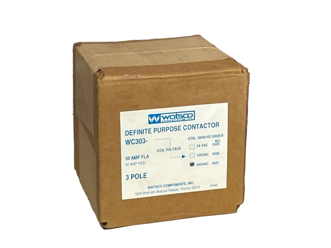 208/240 V, 50/60 Hz, 30 Amps 3 Pole Contactor
