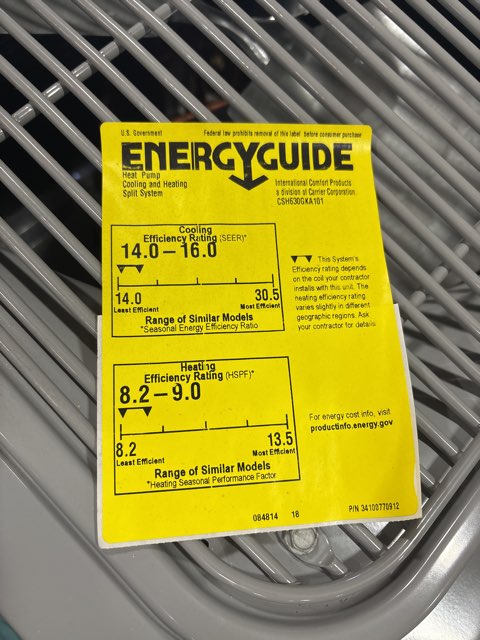 2.5 Ton Single-Stage Split-System Communicating Heat Pump 208-230/60/1 R410A 16 SEER