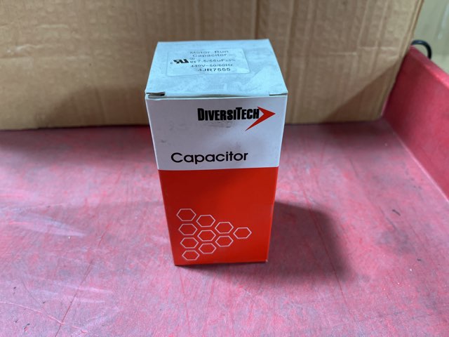 440 Vac, 55+7.5MFD 50/60 Hz, Round Capacitor
