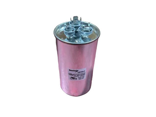 440 Vac, 55+7.5MFD 50/60 Hz, Round Capacitor