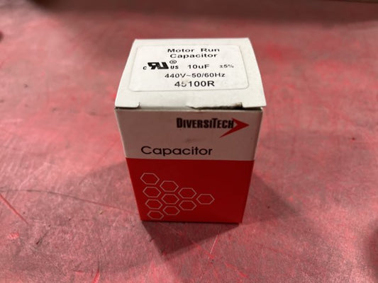 440 Vac, 10MFD 50/60 Hz, Round Capacitor