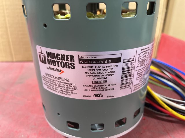 3/4 HP Blower Motor 115/60/1 1075 Rpm 4 Speed