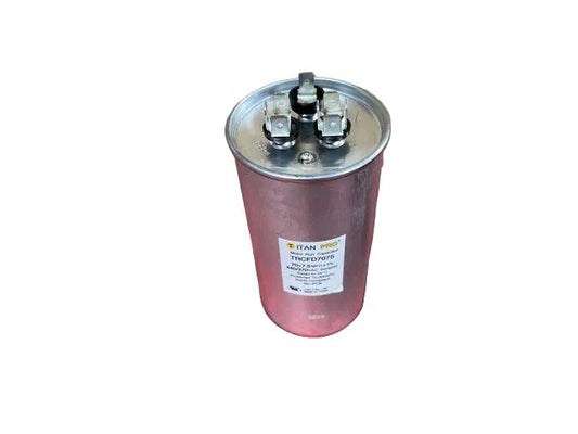 440 Vac, 70+7.5MFD 50/60 Hz, Round Capacitor