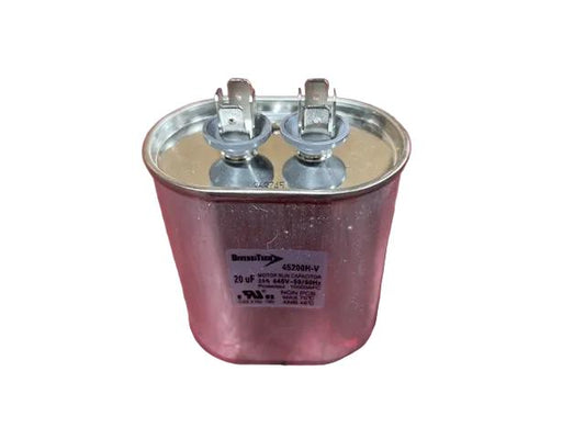 440 Vac, 20MFD 50/60 Hz, Oval Capacitor