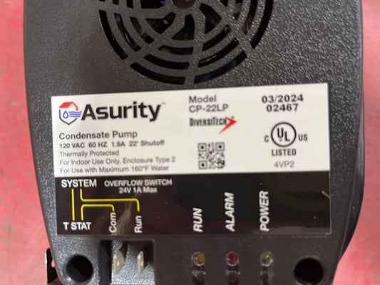 120V Low-Profile Condensate Pump, 22 ft Lift