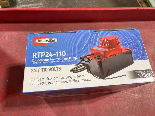 110V, 1/2 Gal. Condensate Removal Tank Pump