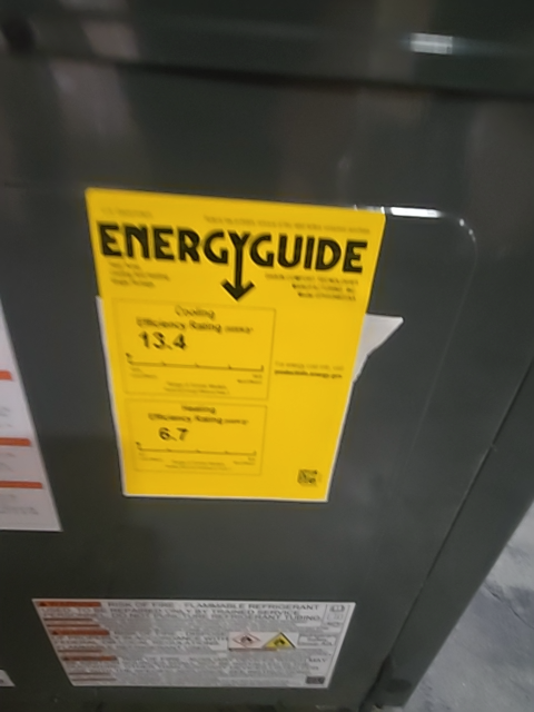 4 Ton Single-Stage Horizontal Packaged Heat Pump Unit, 13.4 SEER2, 208-230/60/1, R410A