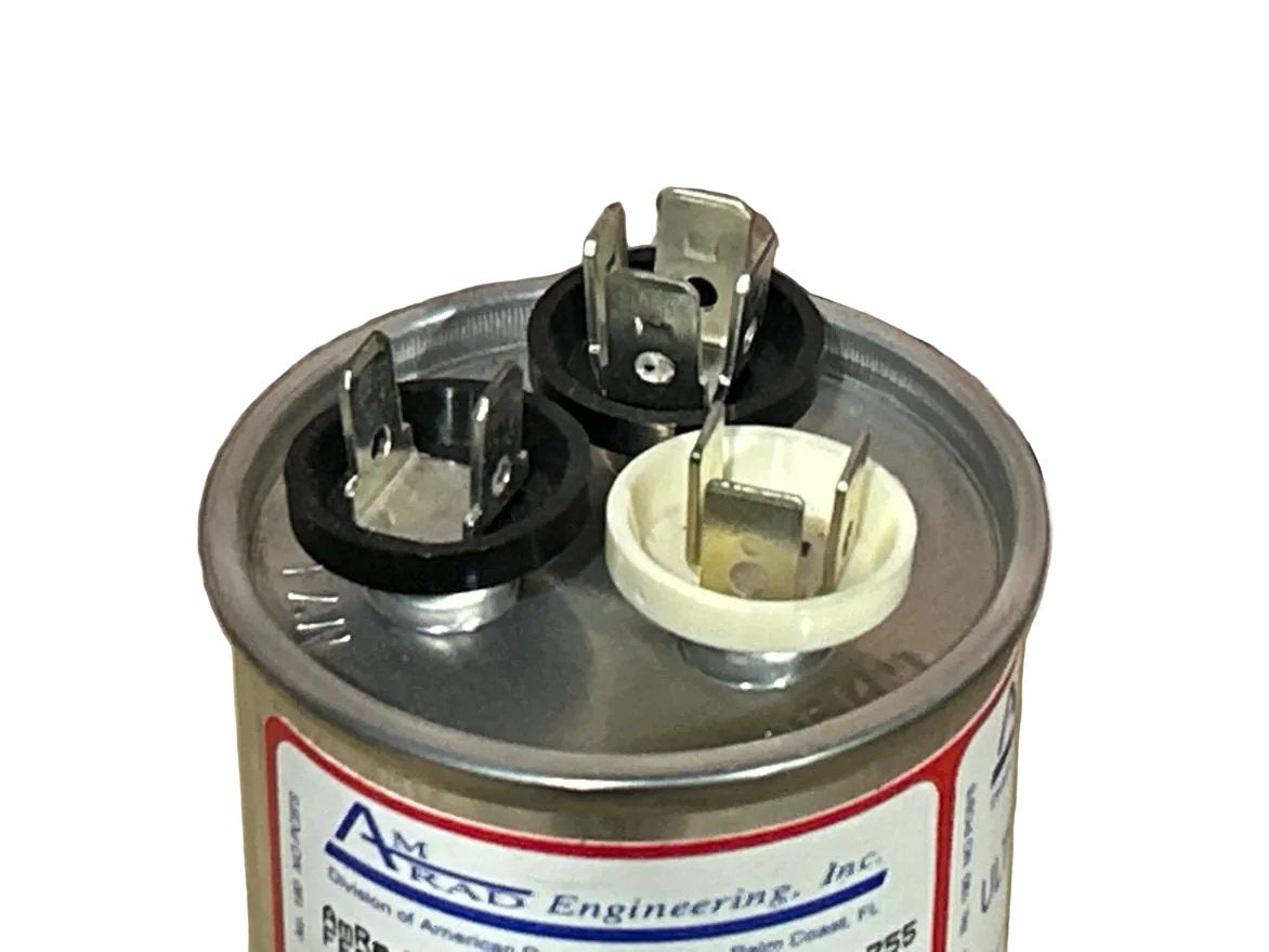 370 Vac, 35+7.5MFD 50/60 Hz, Round Capacitor
