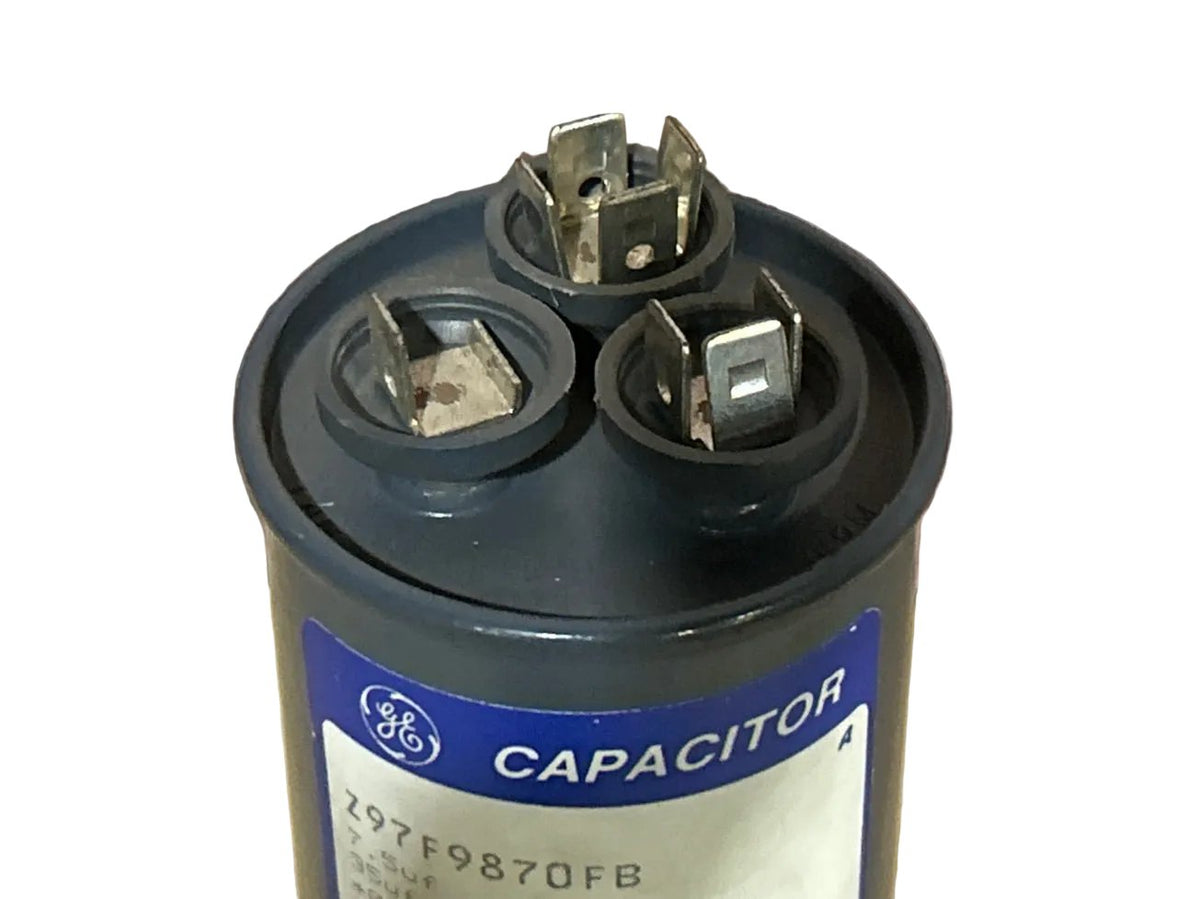 370 Vac, 35+7.5MFD 50/60 Hz, Round Capacitor