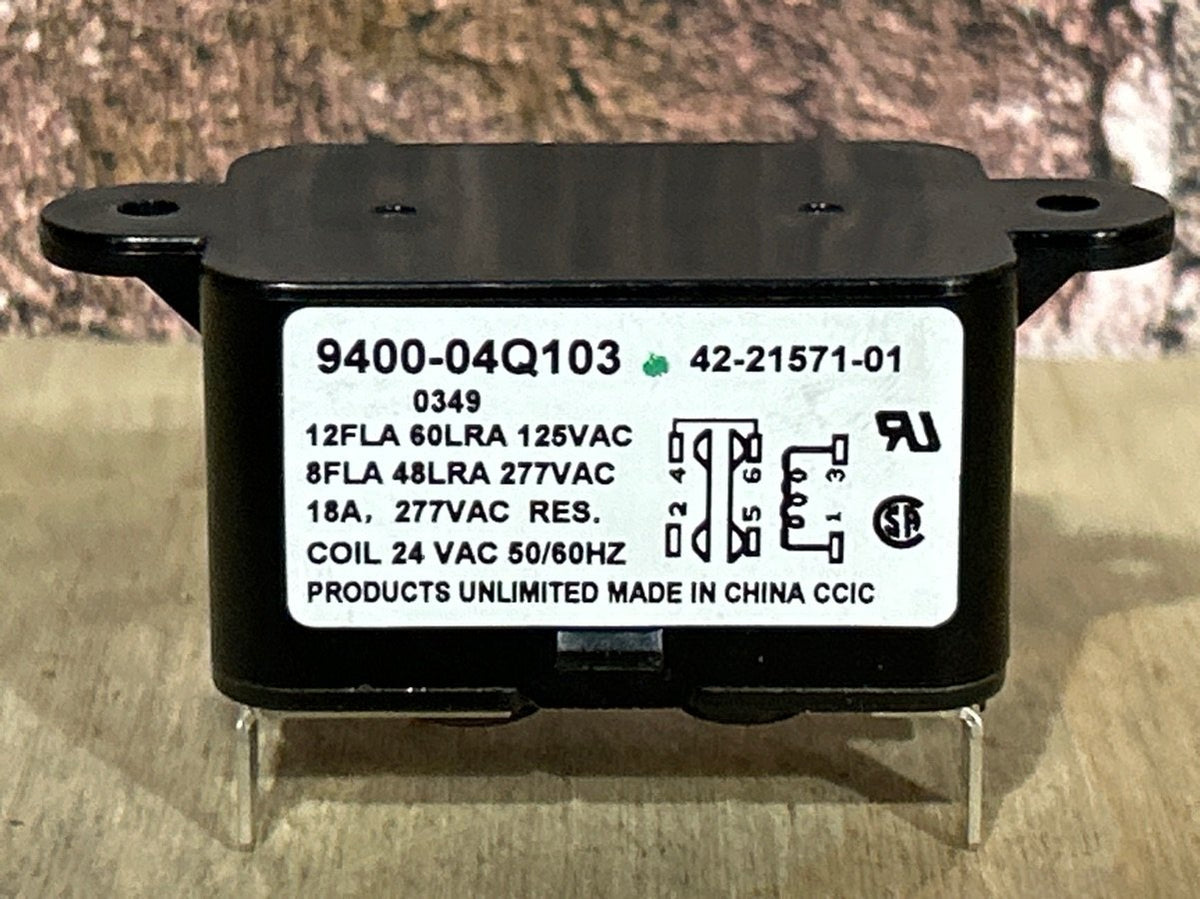24 V, 50/60 Hz, 18 Amps, Relay