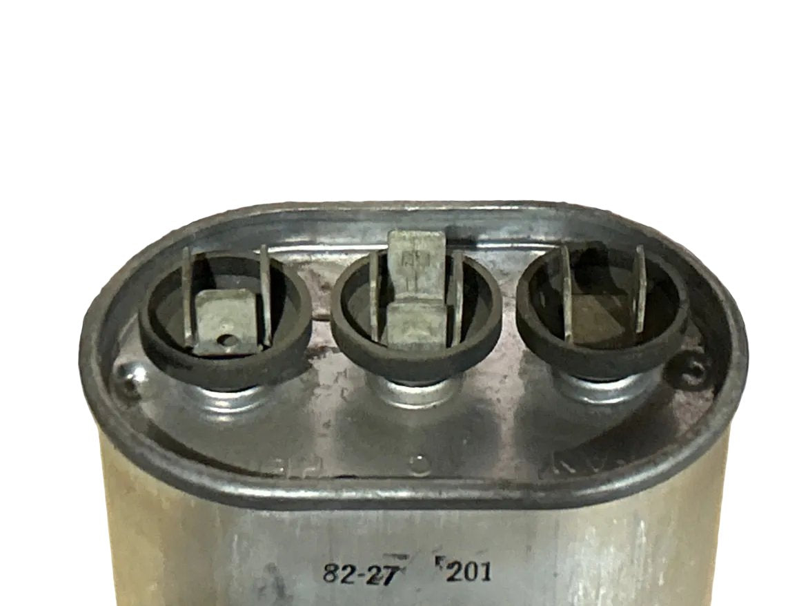 370 Vac, 30+7.5MFD 50/60 Hz, Oval Capacitor
