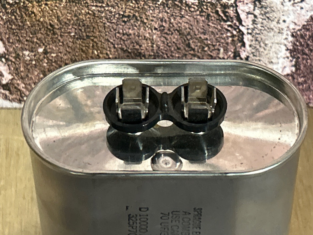 370 Vac, 70MFD 50/60 Hz, Oval Capacitor