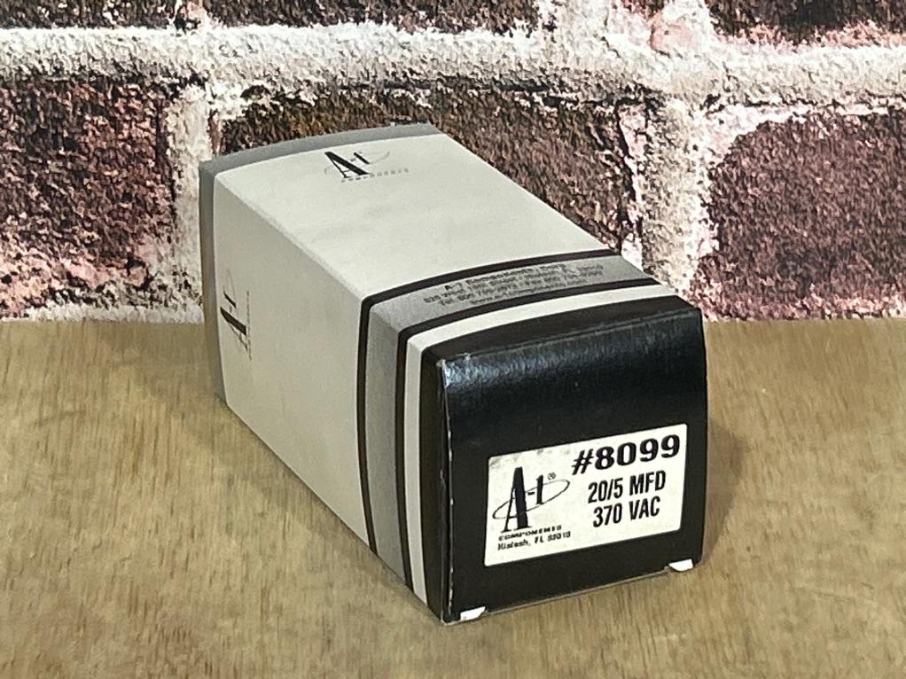 370 Vac, 20+5MFD 50/60 Hz, Oval Capacitor