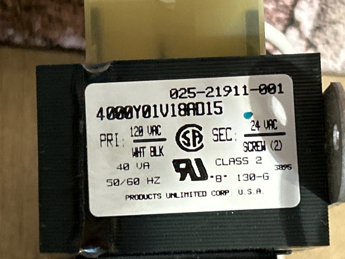 120/24 V, 50/60 Hz, 40VA Transformer